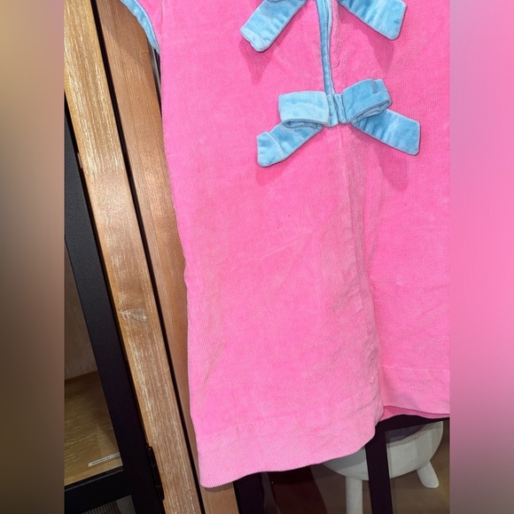 TBBC Betts Bows dress toddler girl velveteen corduroy short sleeve Hamptons hot - Picture 7 of 9